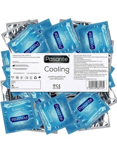 PASANTE - SACO EFEITO REFRIGERANTE DE PRESERVATIVOS 144 UNIDADES