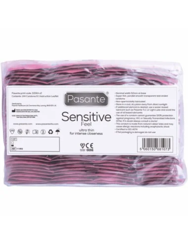 PASANTE - SACO SENSÍVEL A PRESERVATIVOS 144 UNIDADES