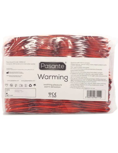 PASANTE - SACO EFEITO AQUECIMENTO DE PRESERVATIVOS 144 UNIDADES