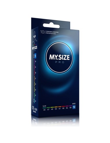 MY SIZE - PRO PRESERVATIVOS 72 MM 10 UNIDADES