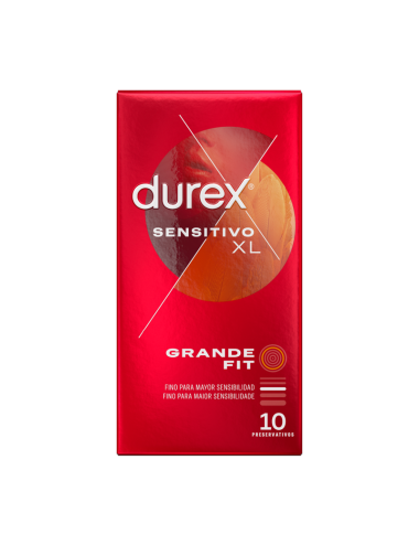 DUREX - PRESERVATIVOS SENSITIVE XL 10 UNIDADES