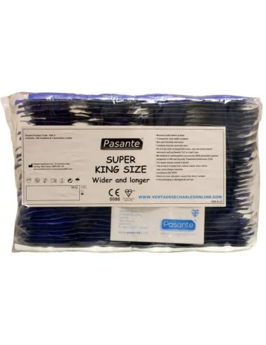 PASANTE - SACO TAMANHO PRESERVATIVOS SUPER KING 144 UNIDADES