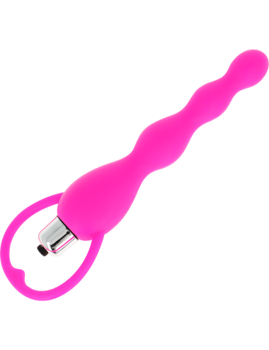 OHMAMA - ESTIMULADOR ANAL COM VIBRAÇÃO FÚCSIA