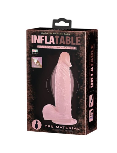 DANÇA - DILDO INFLÁVEL REALISTA COM VENTOSA 15 CM
