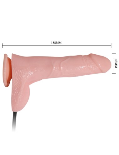 BAILE - DILDO REALISTA INFLÁVEL COM VENTOSA 15 CM