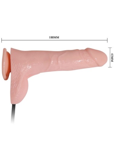 BAILE - DILDO VIBRANTE E INFLVEL REALISTA 18.8 CM