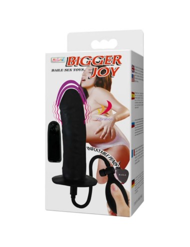 BAILE - PÊNIS INFLVEL BIGGER JOY COM VIBRAO 16 CM