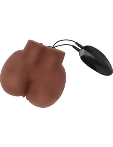 ACT - MASTURBADOR REALÍSTICO BIG ASS COM VIBRADOR MARROM