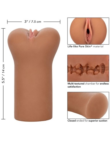 CALEXOTICS - BOUNDLESS VULVA STROKER PELE CARAMELO