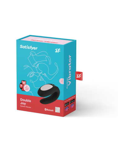 SATISFYER - DOUBLE JOY CON APP PRETO