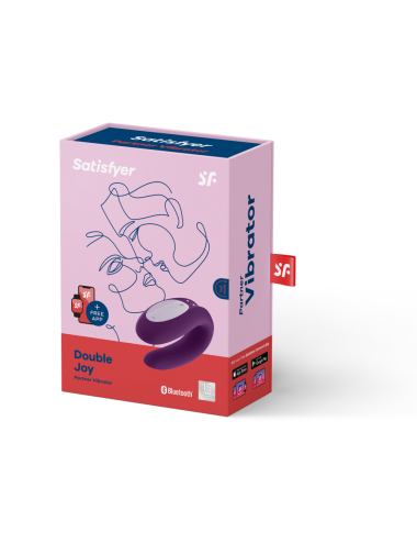 SATISFYER - DOUBLE JOY CON APP ROXO