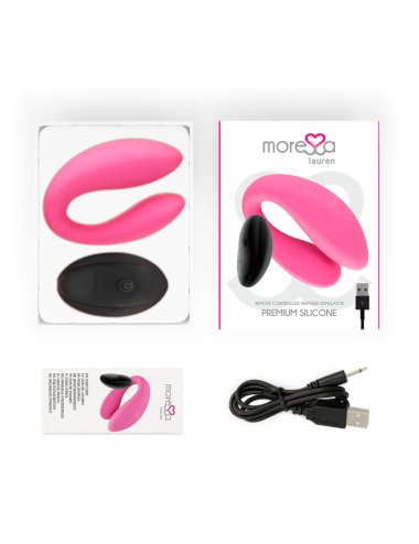 MORESSA - ESTIMULADOR DE CONTROLE REMOTO LAUREN PARA CASAIS