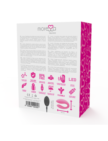 MORESSA - ESTIMULADOR DE CONTROLE REMOTO LAUREN PARA CASAIS