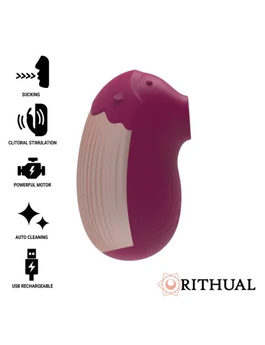 RITHUAL SHUSHU NOVA GERAÇÃO CLITORAL SUCKER AQUA CERISE