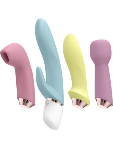 SATISFYER MARVELOUS FOUR - CONJUNTO DE VIBRADOR E PULSO DE AR