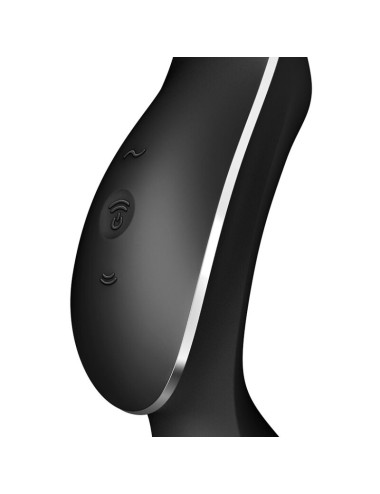 SATISFYER - VIBRADOR DE PULSO DE AR CURVY TRINITY 2 PRETO