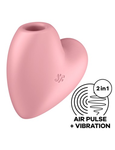 ESTIMULADOR E VIBRADOR CARDÍACO SATISFYER CUTIE - ROSA