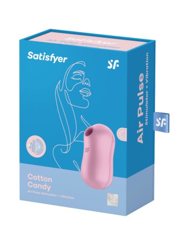 SATISFYER - ESTIMULADOR E VIBRADOR DE PULSO DE AR COTTON CANDY LILÁS