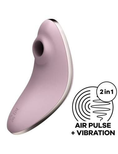 SATISFYER VULVA LOVER 1 ESTIMULADOR E VIBRADOR DE PULSO DE AR - VIOLETA