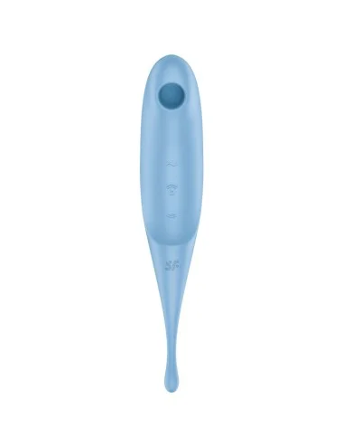 ESTIMULADOR E VIBRADOR SATISFYER TWIRLING PRO AIR PULSE - AZUL