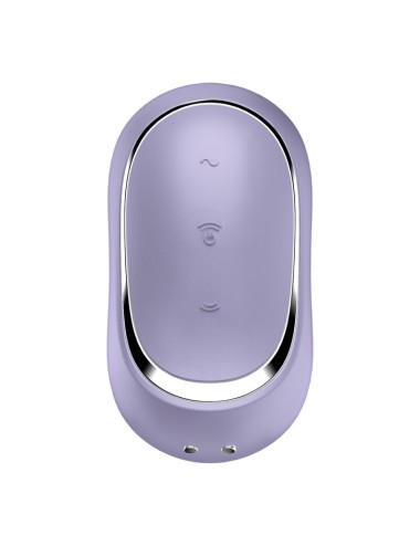 SATISFYER - PRO TO GO 2 ESTIMULADOR E VIBRADOR DE PULSO DE AR DUPLO VIOLETA