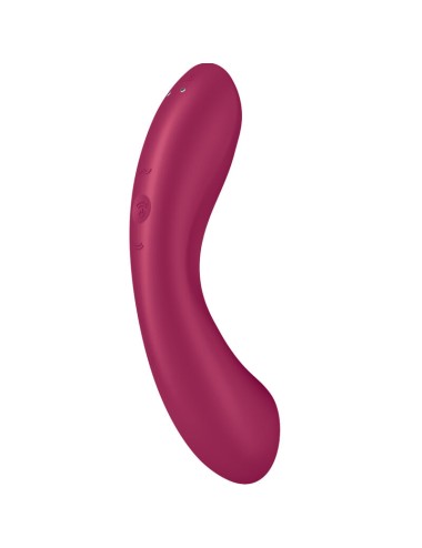 SATISFYER - CURVE TRINITY 1 AIR PULSE VIBRATION VERMELHO