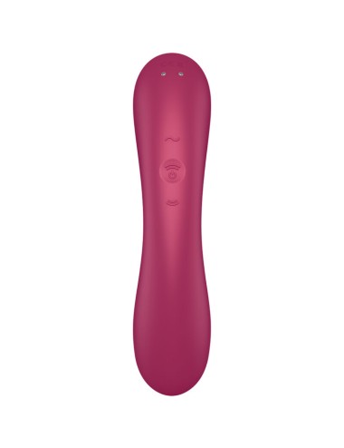 SATISFYER - CURVE TRINITY 1 AIR PULSE VIBRATION VERMELHO
