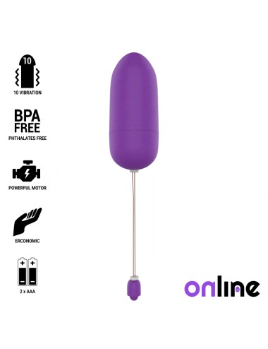 ONLINE - OVO VIBRATÓRIO IMPERMEVEL LILS
