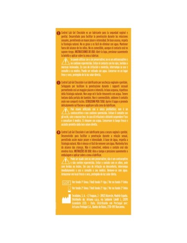 CONTROL - GEL LUBRIFICANTE LUB CHOCOLATE 75 ML