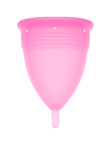 STERCUP - COPO MENSTRUAL DE SILICONE FDA ROSA - TAMANHO S