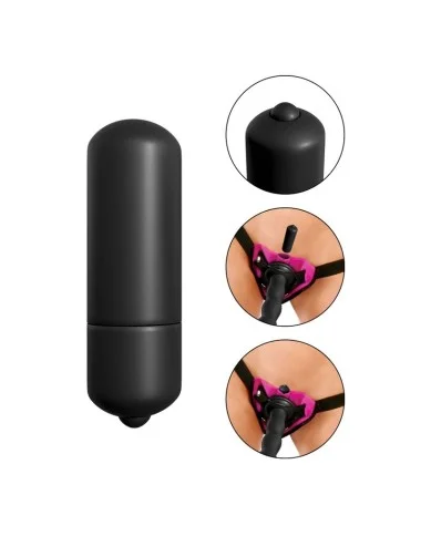 FETISH FANTASY SERIES - CONJUNTO DE STRAP-ON VIBRANTE ROXO.