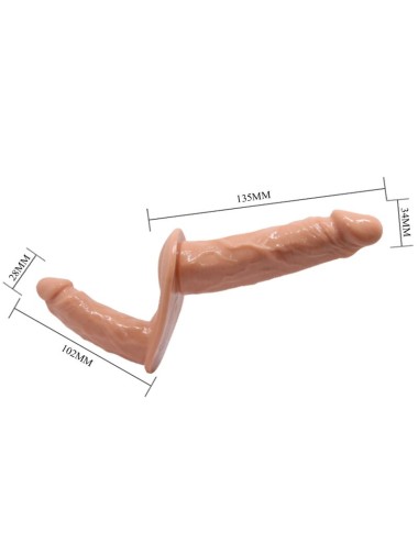 BAILE - ULTRA APAIXONADO DILDOS DUPLOS COM ARNÊS