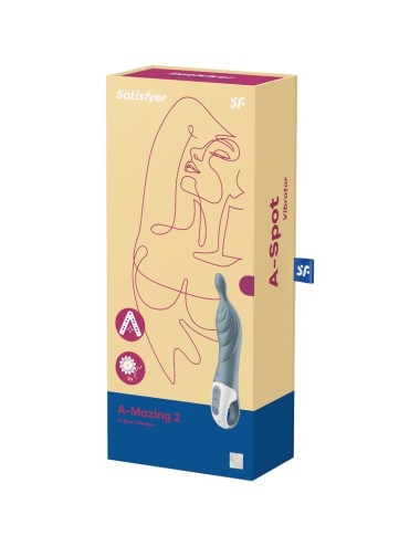 SATISFYER - VIBRADOR AMAZING 2 ASPOT CINZA