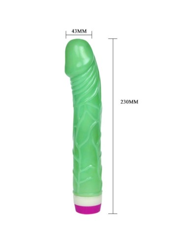 BAILE - VIBRADOR WAVES OF PLEASURE 23 CM VERDE