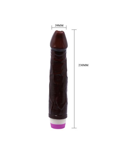 BAILE - VIBRADOR WAVES OF PLEASURE 23 CM CASTANHO