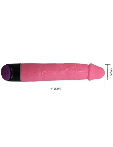 BAILE - VIBRADOR SEXO REALISTA COLORIDO ROSA 23 CM