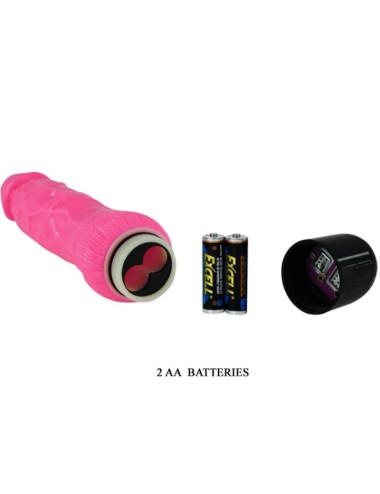 BAILE - VIBRADOR SEXO REALISTA COLORIDO ROSA 24 CM