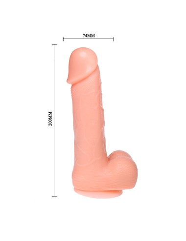 BAILE - VIBRAO E ROTAO DILDO DONG REALISTA 20 CM