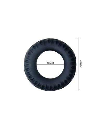 BAILE - TITAN ANEL PRETO VERDE 2 CM