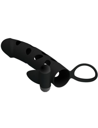 PRETTY LOVE - CAPA DE SILICONE COM VIBRAO 15.2 CM