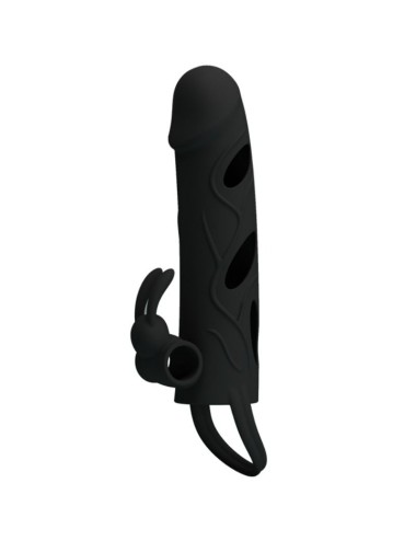 PRETTY LOVE - CAPA DE SILICONE COM VIBRAO 14 CM 1.0