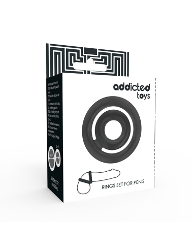 ADDICTED TOYS - POTENZ- C-RING PÊNIS PRETO