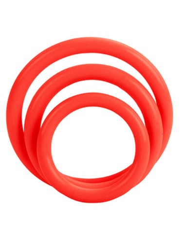CALEXOTICS - CONJUNTO DE TRI-ANÉIS VERMELHO