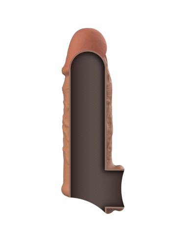 VIRILXL - EXTENSÃO DE PÊNIS DE SILICONE LÍQUIDO V7 MARROM