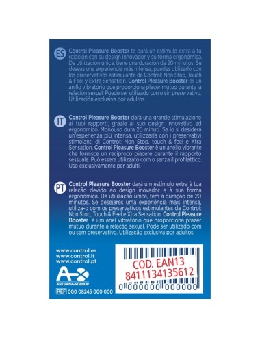 CONTROL - ANEL VIBRADOR DE REFORO DE PRAZER