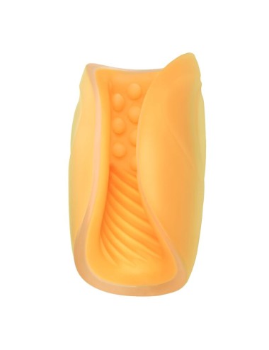 CALEXOTICS - MASTURBADOR BEADED GRIP LARANJA