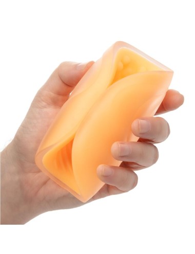 CALEXOTICS - MASTURBADOR BEADED GRIP LARANJA