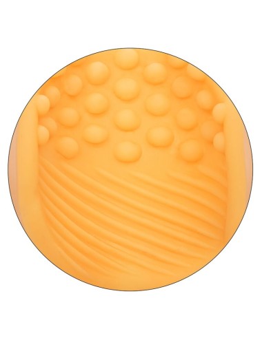 CALEXOTICS - MASTURBADOR BEADED GRIP LARANJA