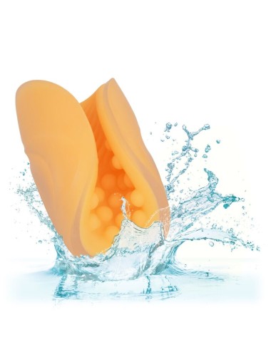 CALEXOTICS - MASTURBADOR BEADED GRIP LARANJA