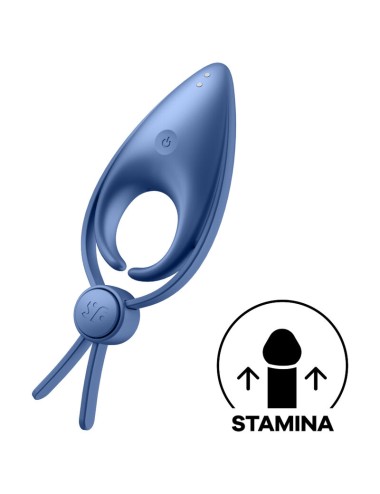 SATISFYER - VIBRADOR SNIPER RING AZUL